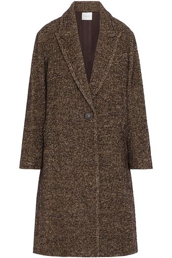 VINCE. Wool-blend twill coat