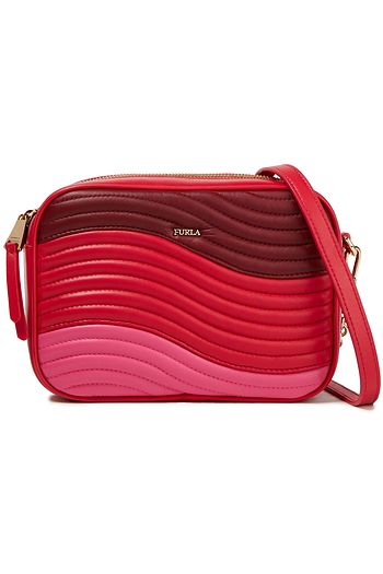 FURLA Swing quilted color-block leather shoulder bag