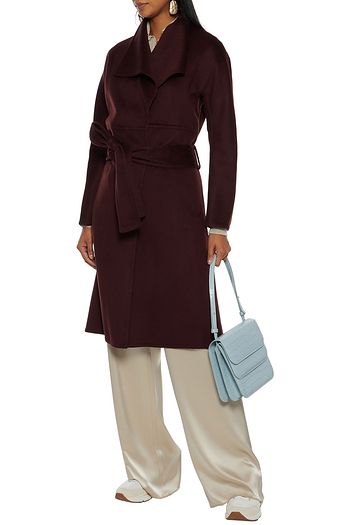 VINCE. Belted wool and cashmere-blend felt coat