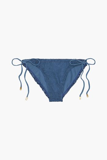 VIX PAULA HERMANNY Scales Ripple laser-cut low-rise bikini briefs