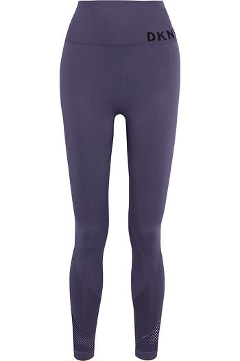 DKNY Mesh-paneled stretch leggings