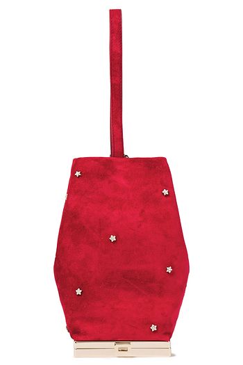 ROGER VIVIER Cigarette クリスタル付き ベルベット クラッチ