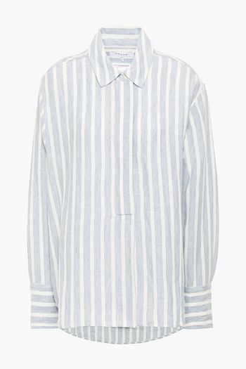 FRAME Striped linen shirt