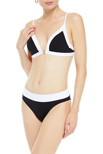 JETS AUSTRALIA BY JESSIKA ALLEN Classique two-tone mid-rise bikini briefs