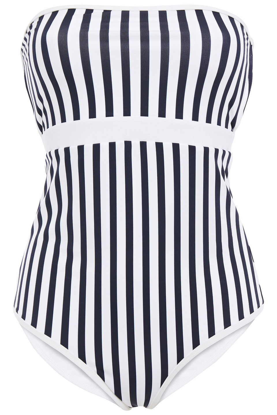 Woman Bb Reversible Cutout Striped Bandeau Swimsuit