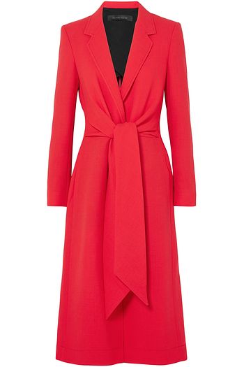 ROLAND MOURET Hollywell belted wool-crepe coat