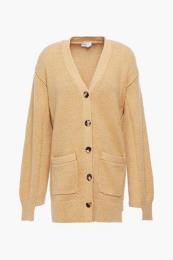ROSETTA GETTY Ribbed cotton-blend cardigan
