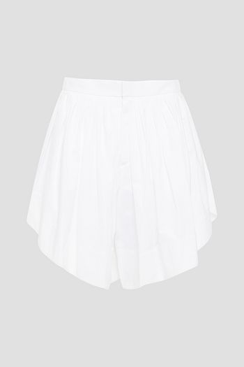 CHLOÉ Shorts aus Baumwollpopeline mit Falten