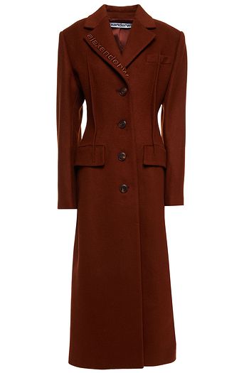 ALEXANDER WANG Embroidered wool-blend felt coat
