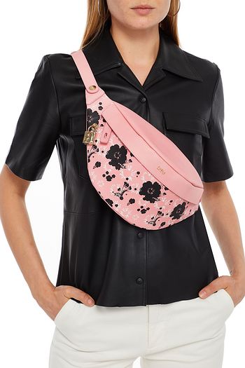 FURLA Piper floral-print leather belt bag