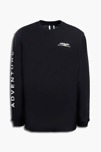 ADIDAS ORIGINALS Printed cotton-jersey sweatshirt