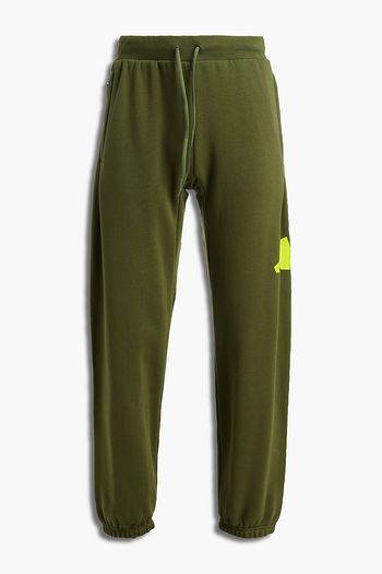 ADIDAS Printed French cotton-terry sweatpants