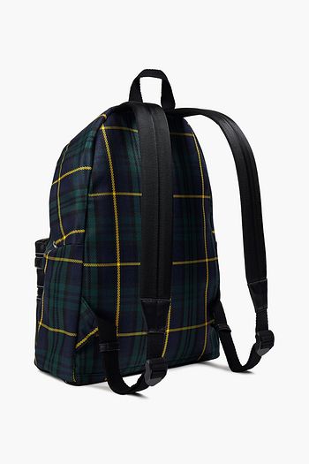 A.P.C. フェイクレザーパネル チェックツイル バックパック