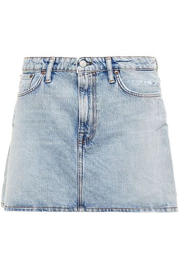 ACNE STUDIOS Distressed denim mini skirt
