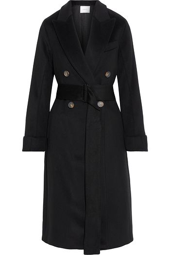 VINCE. Double-breasted belted wool and cashmere-blend felt coat