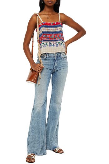 ANTIK BATIK Christina printed silk crepe de chine camisole