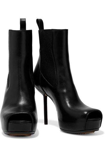 RICK OWENS Spike Heel leather platform ankle boots