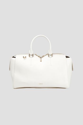 FURLA Ribbon large textured-leather tote