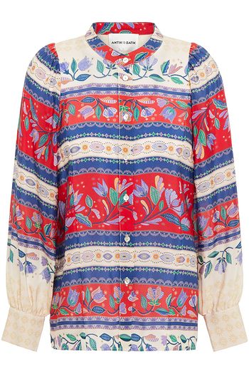 ANTIK BATIK Christina printed silk crepe de chine top