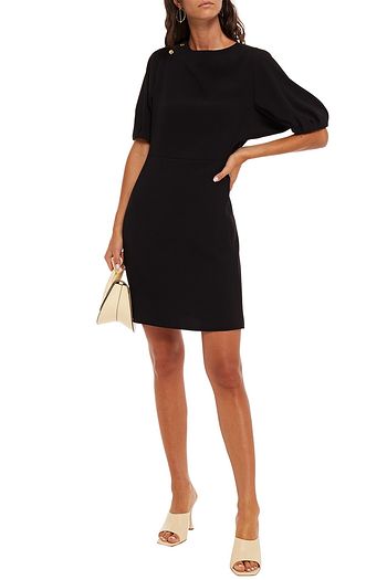 CHLOÉ Button-detailed crepe dress