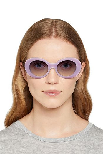ACNE STUDIOS Oval-frame acetate sunglasses