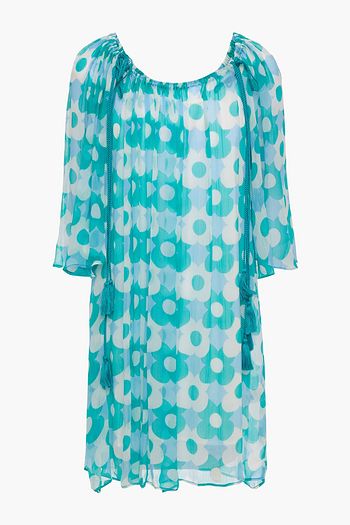 ANTIK BATIK Jucy floral-print crepon mini dress