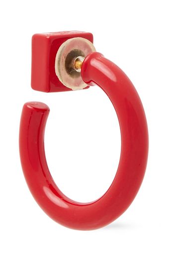 VALENTINO GARAVANI Rockstud coated metal hoop earrings