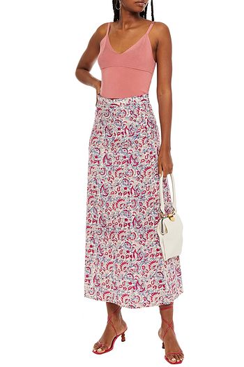 ANTIK BATIK Cherie printed cotton maxi skirt