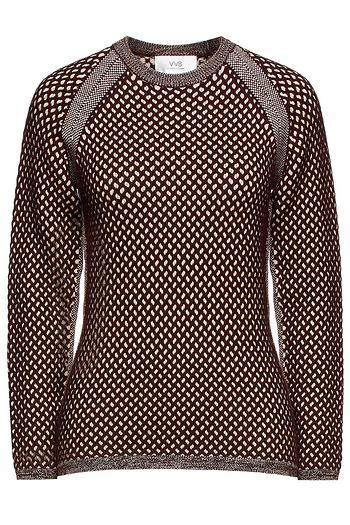 VICTORIA, VICTORIA BECKHAM Jacquard-knit sweater