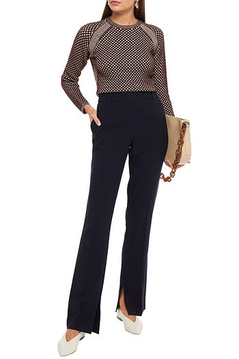 VICTORIA, VICTORIA BECKHAM Jacquard-knit sweater