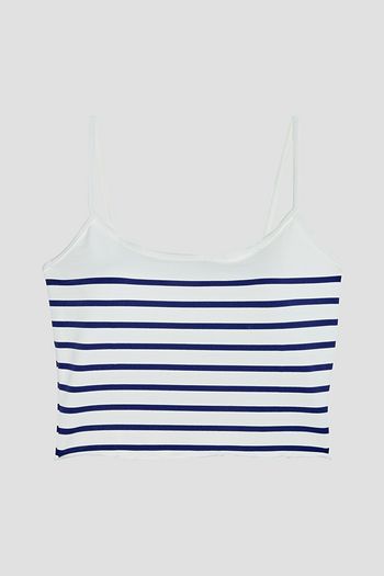 SOLID & STRIPED The Nicole striped bikini top