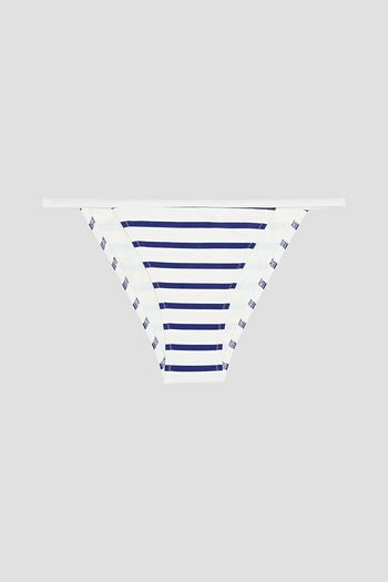 SOLID & STRIPED The Nicole striped low-rise bikini briefs