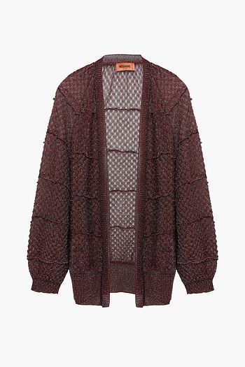 MISSONI Metallic crochet-knit cardigan