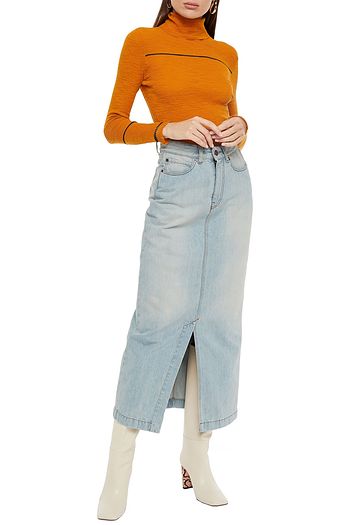 VICTORIA, VICTORIA BECKHAM Denim maxi skirt