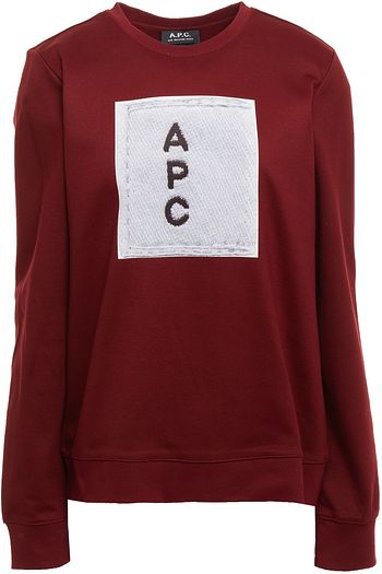 A.P.C. Printed French cotton-terry sweatshirt