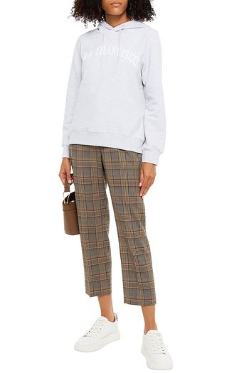 A.P.C. Printed French cotton-blend terry hoodie