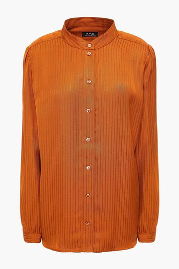 A.P.C. Satin-jacquard shirt
