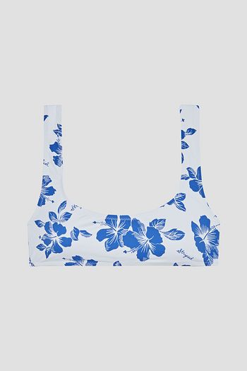 SOLID & STRIPED The Elle floral-print bikini top