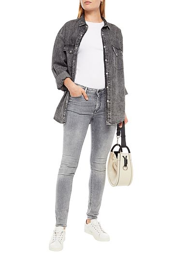 ACNE STUDIOS Faded mid-rise skinny jeans
