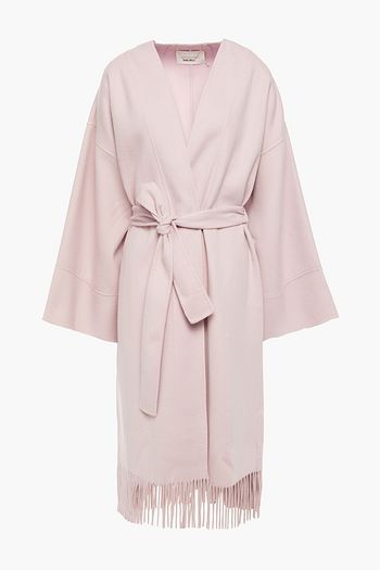 ZIMMERMANN Ladybeetle belted wool-blend felt coat