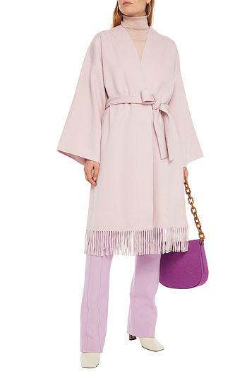 ZIMMERMANN Ladybeetle belted wool-blend felt coat