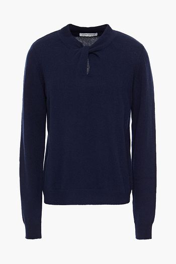 AUTUMN CASHMERE Twist-front cashmere sweater