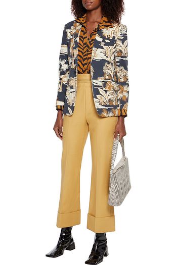 ETRO Printed stretch-cotton twill blazer