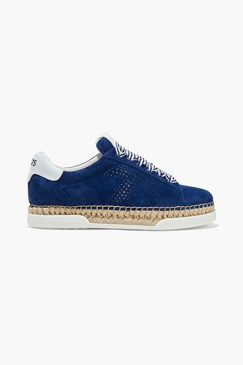 TOD'S Perforated suede sneakers
