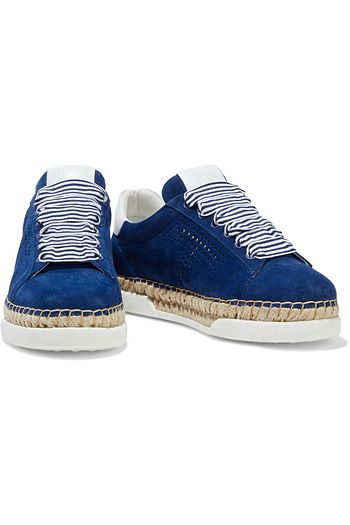 TOD'S Perforated suede sneakers