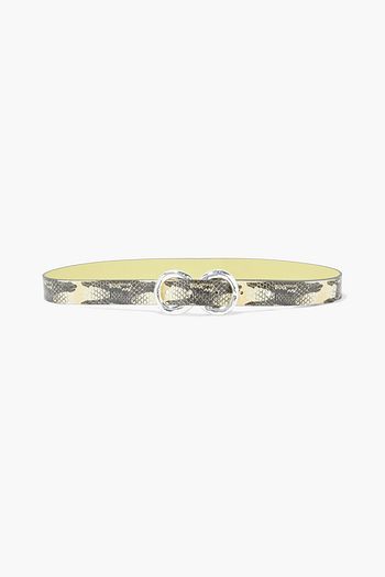 REJINA PYO Infinity snake-effect leather belt