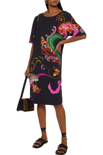 ETRO Printed crepe dress