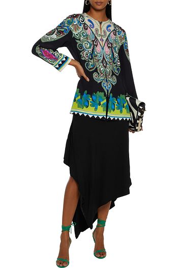 ETRO Printed silk blouse