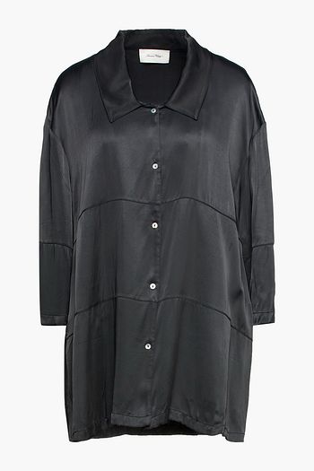 AMERICAN VINTAGE Oversized satin-twill shirt