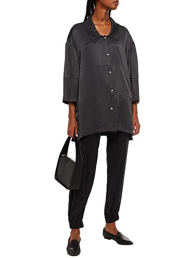 AMERICAN VINTAGE Oversized satin-twill shirt